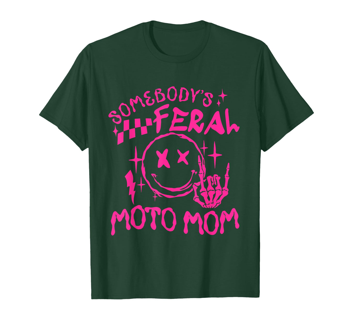 somebody's Feral moto Mom T-Shirt