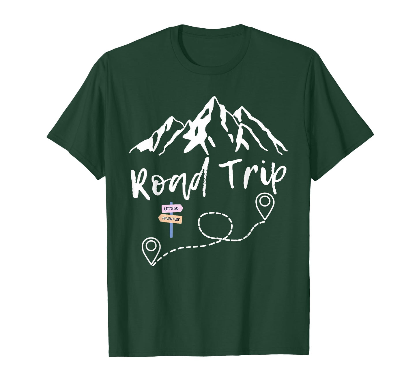 Road Trip 2025 Family Vacation Matching Group Squad Camping T-Shirt