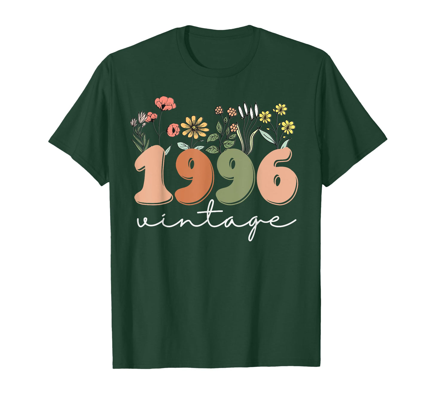30 Years Old Vintage 1996 30th Birthday Tee Wildflower Women T-Shirt