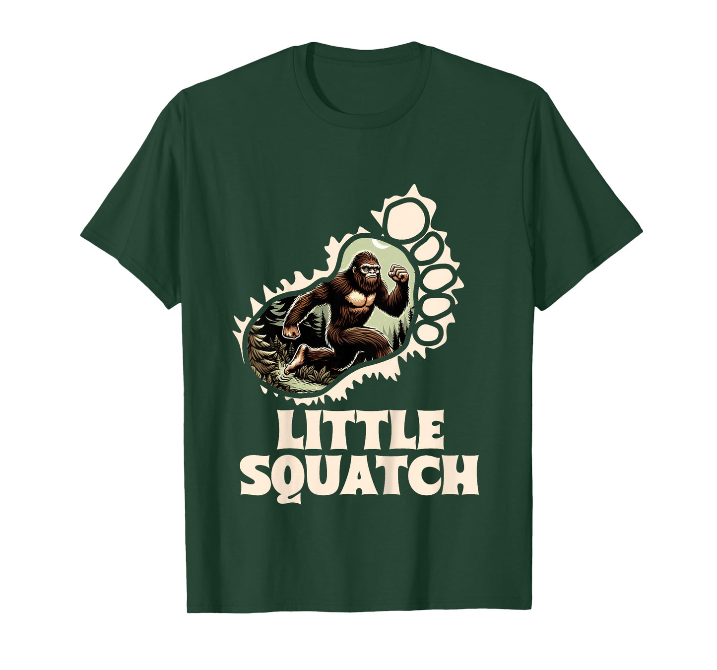 Kids Sasquatch Lover Bigfoot Baby Girl Baby Boy Little Squatch T-Shirt