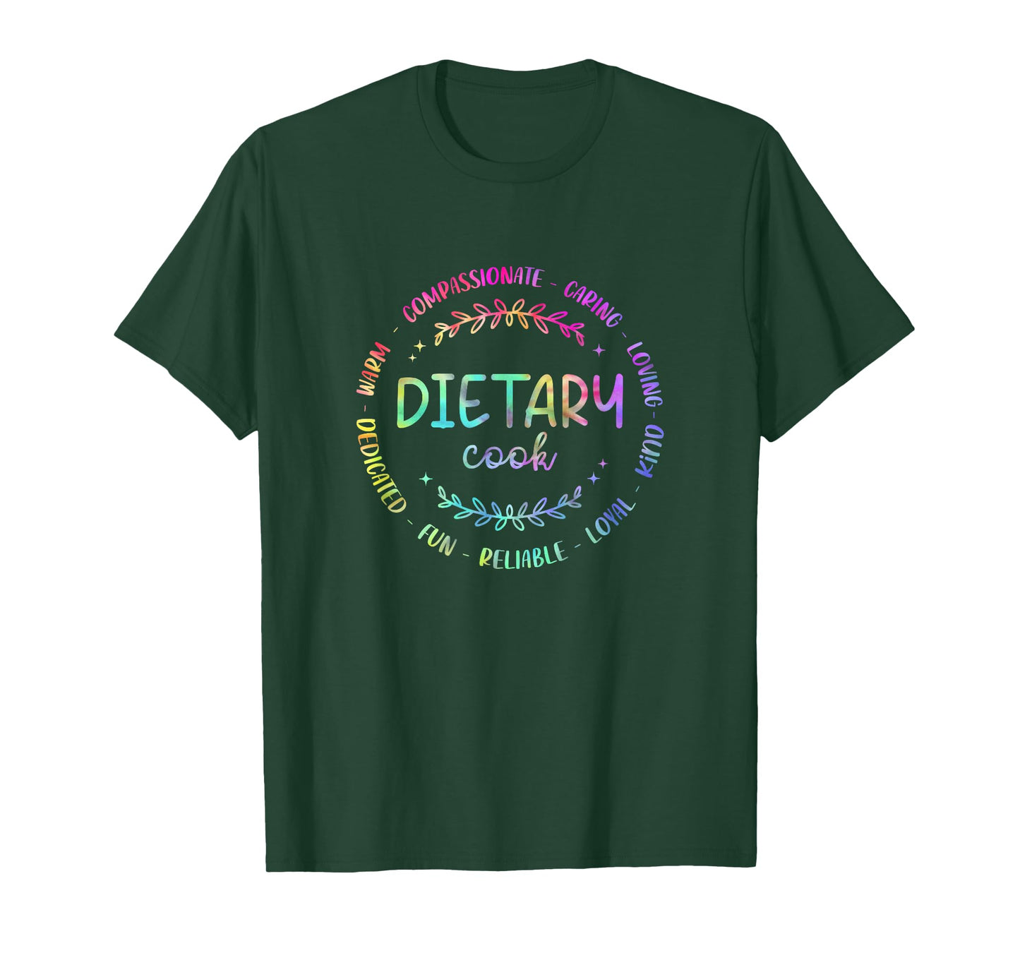 Funny Dietary Cook Tie Dye Appreciation Week Healthcare T-Shirt