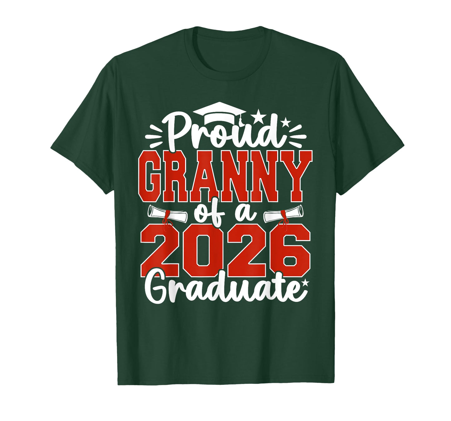 Proud Granny Of A Class Of 2026 Graduate Senior Graduation T-Shirt