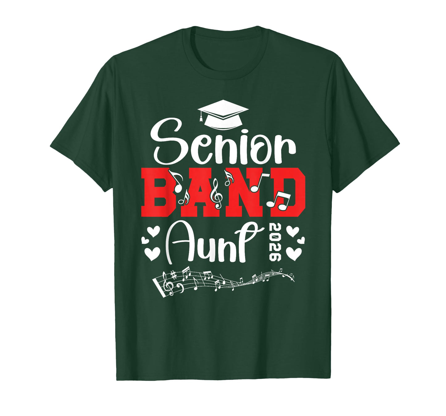Senior Band Aunt 2026 Senior Marching Band Aunt 2026 T-Shirt