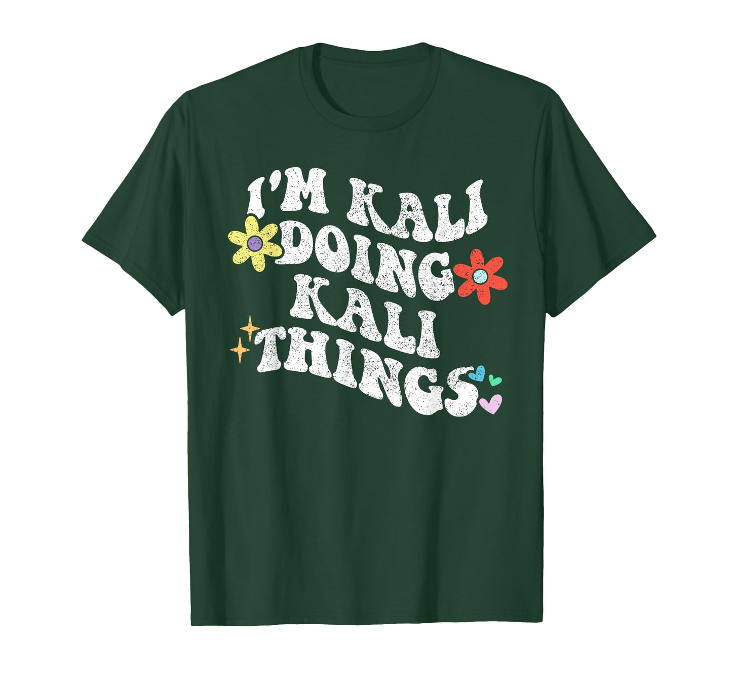 Retro Groovy Im KALI Doing KALI Things Funny Mother's Day T-Shirt