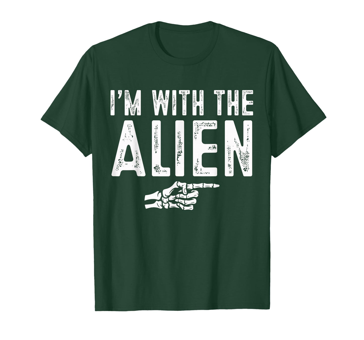 I'm with The Alien Easy Costume Halloween Couples Matching T-Shirt
