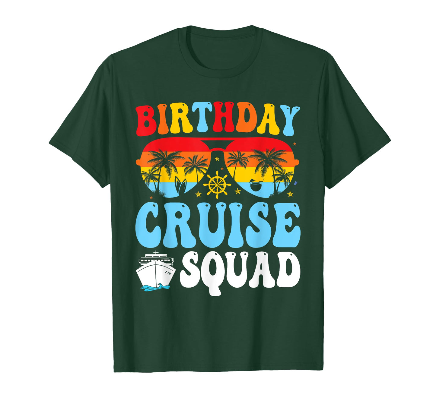 Birthday Cruise Squad 2025 Boat Birthday Party Cruise Bday T-Shirt