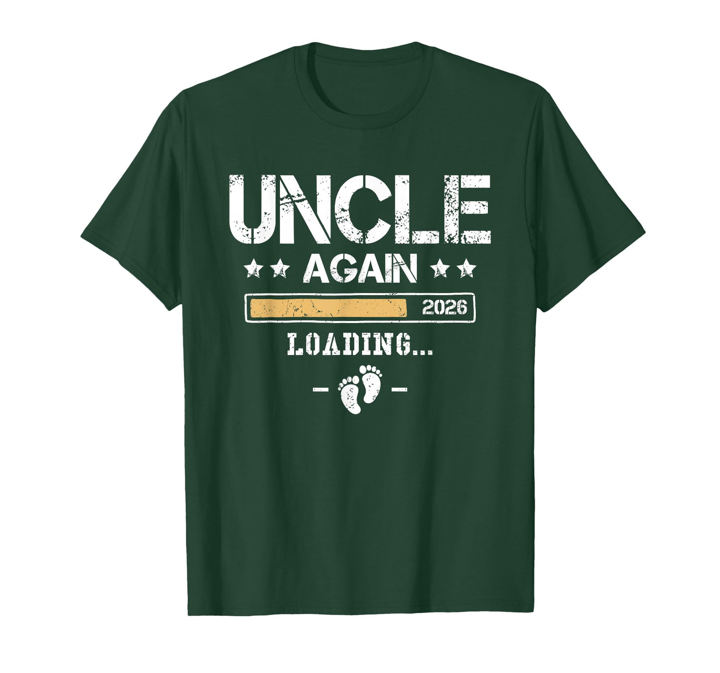 Uncle Again 2026 - Second Baby Funny Pregnancy Announcement T-Shirt