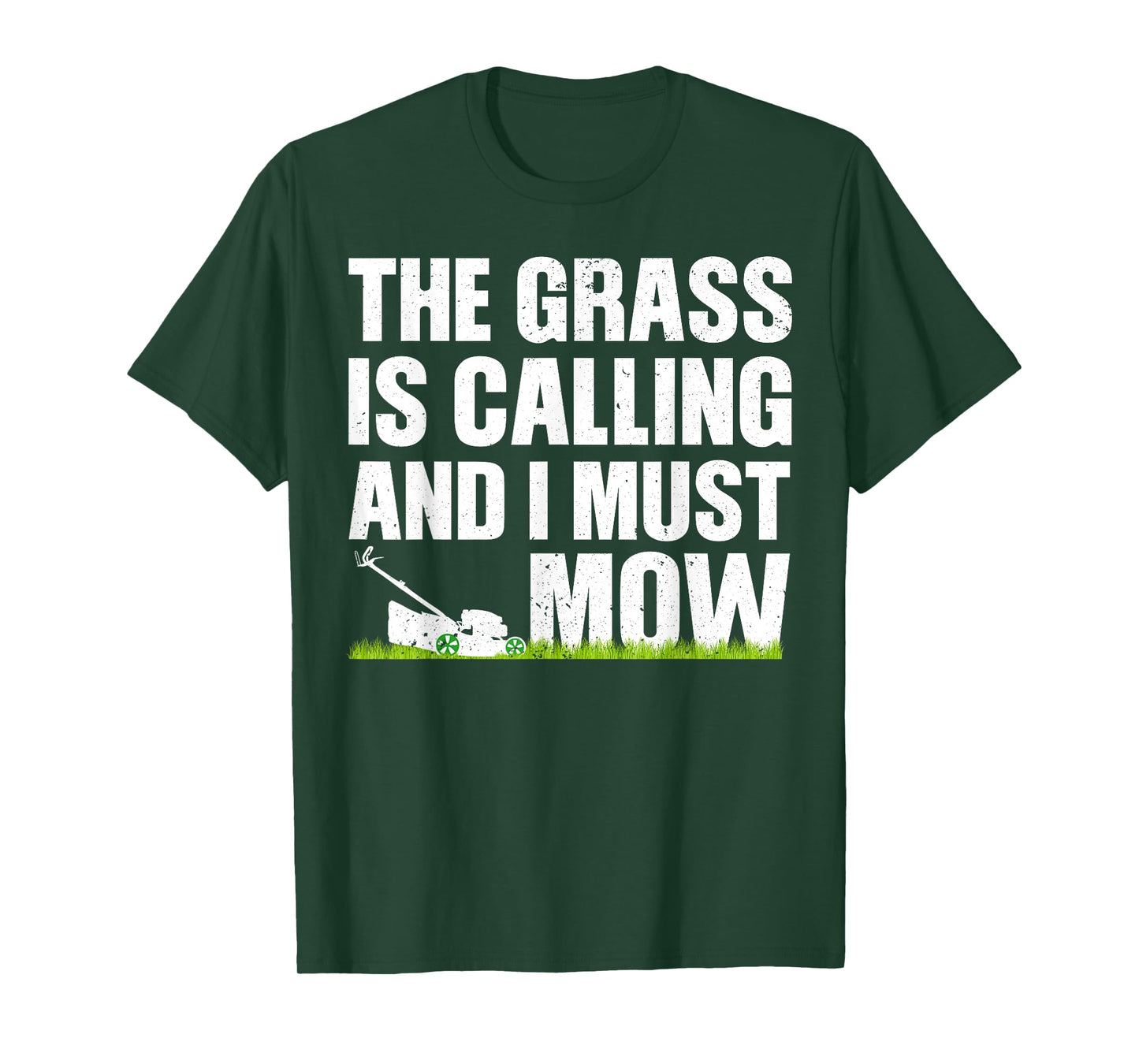 Funny Lawn Mowing Art For Men Women Grass Cutting Landscaper T-Shirt