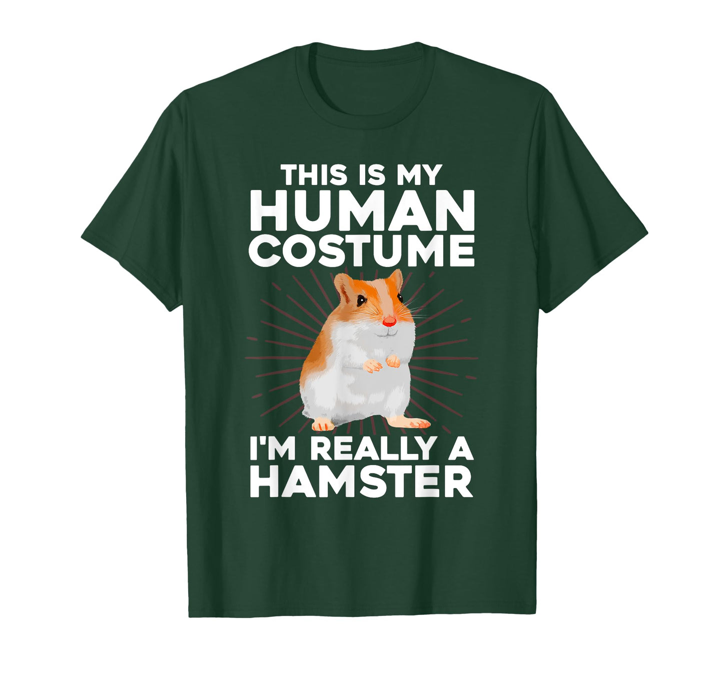 Cool Hamster Costume For Men Women Kids Rodent Hamster Lover T-Shirt