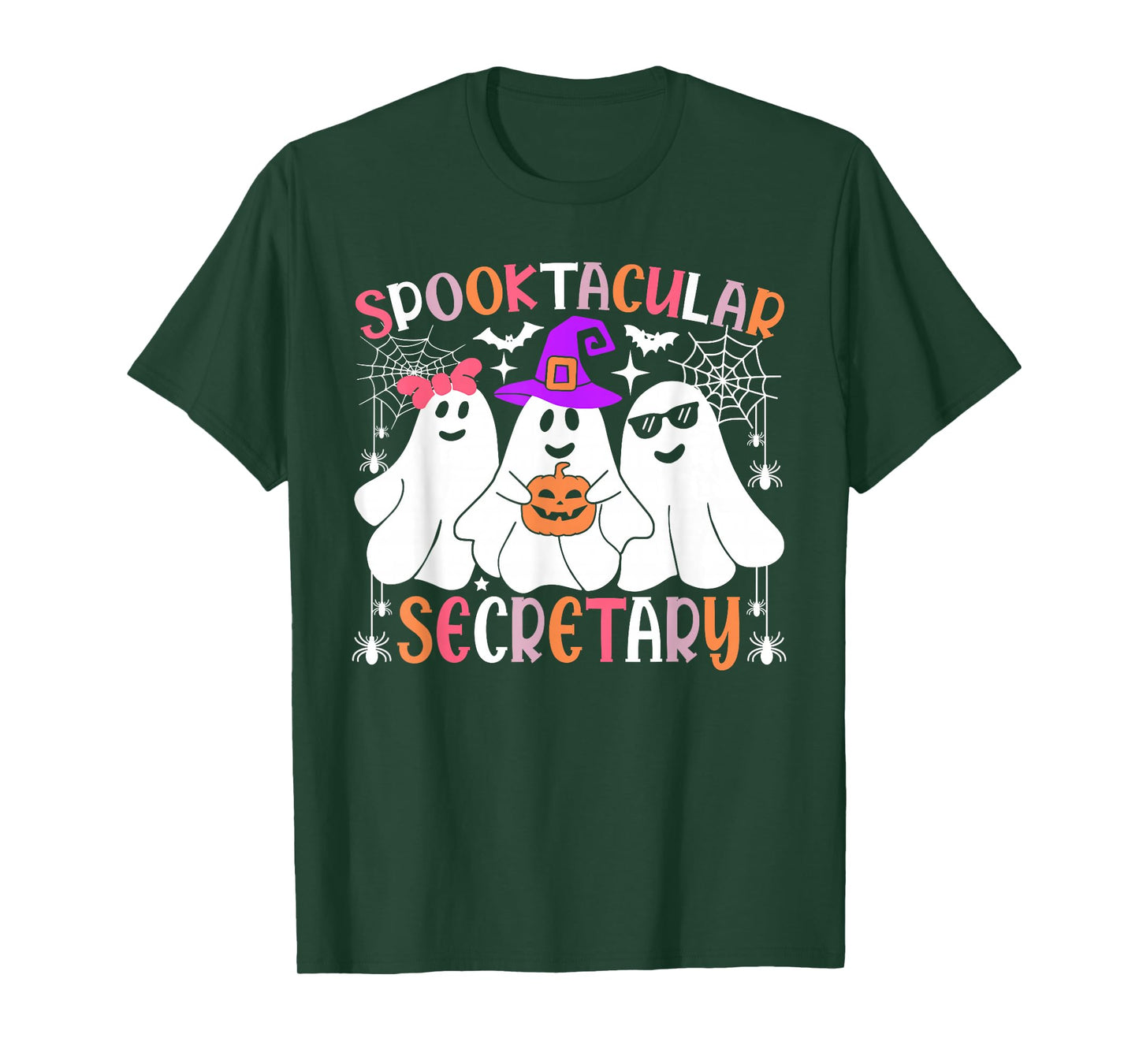 Spooktacular Secretary Funny Halloween Costume T-Shirt