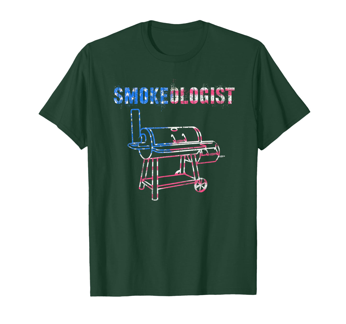 Sarcastic USA Grilling SMOKEOLOGIST Grill Smokeologist T-Shirt