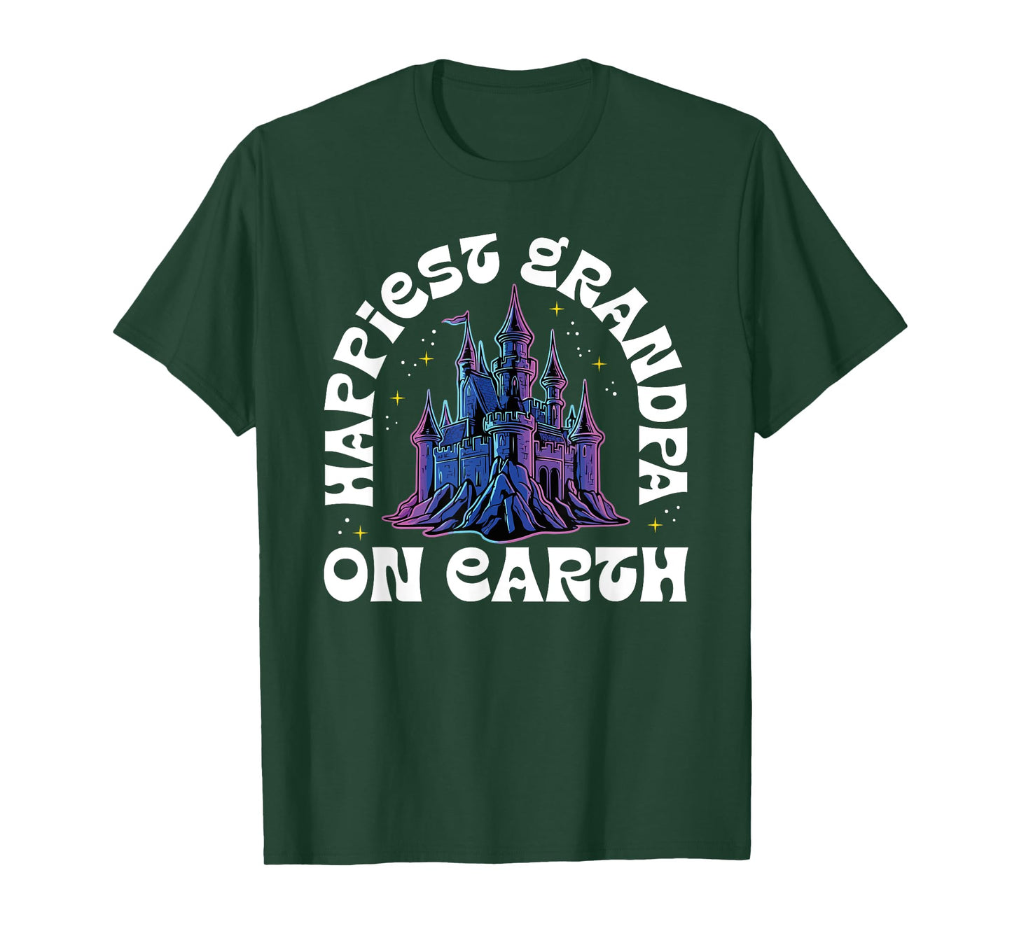 Happiest Grandpa On Earth Fantasy Castle T-Shirt