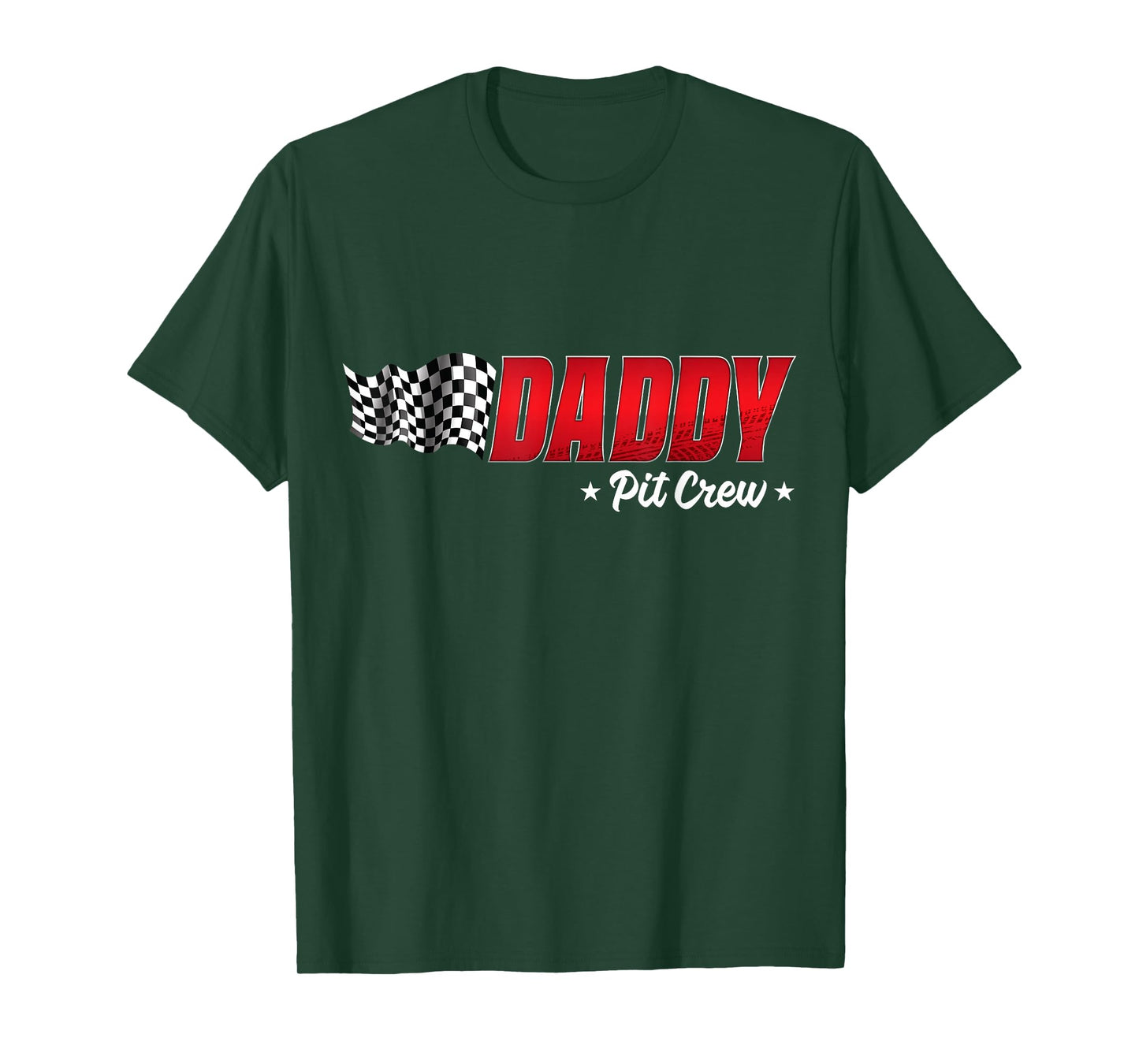 Daddy Pit Crew Race Car Birthday Family Racing Adult Men T-Shirt