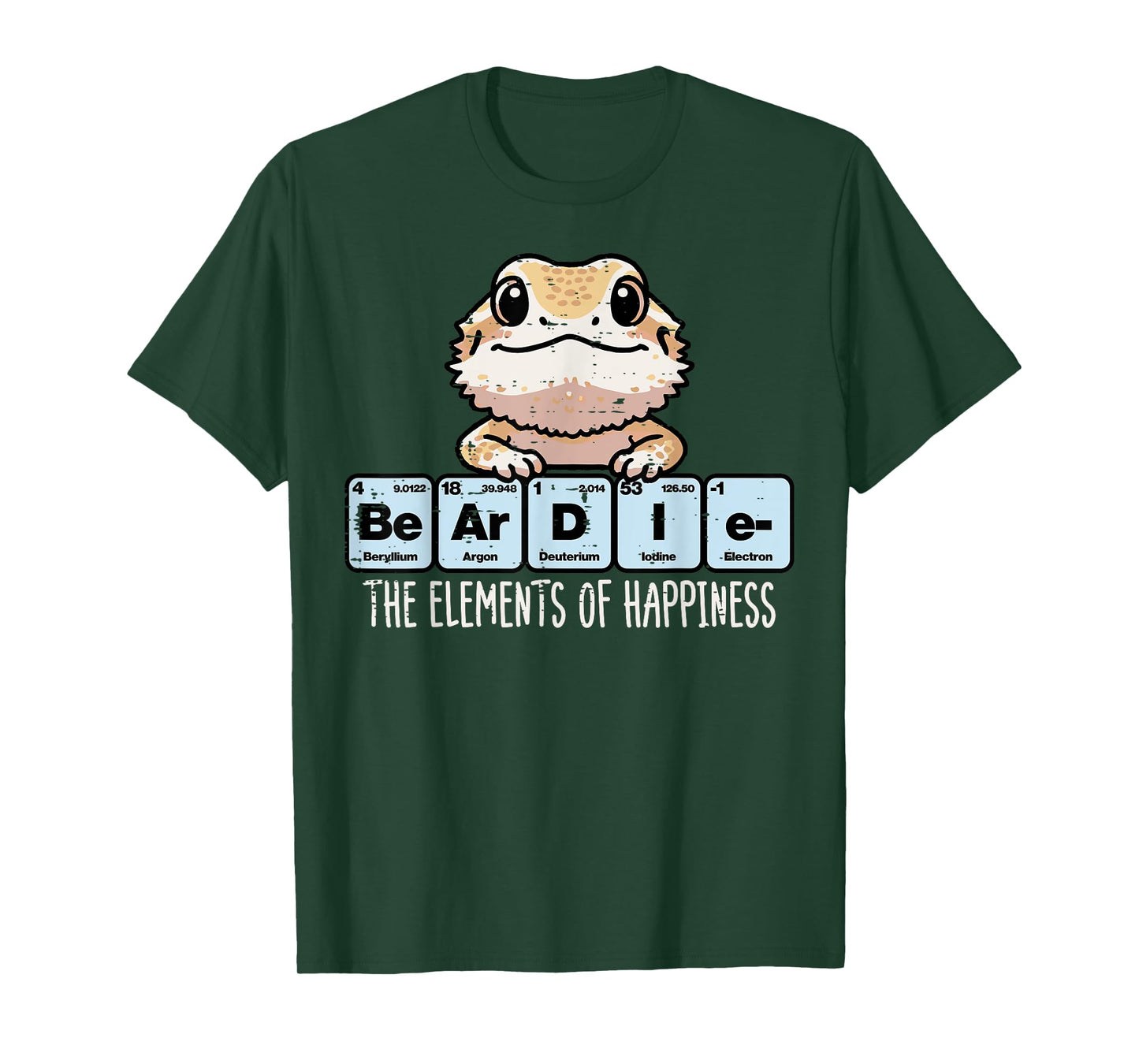 Bearded Dragon Elements Happiness Beardie Men Women Kids T-Shirt