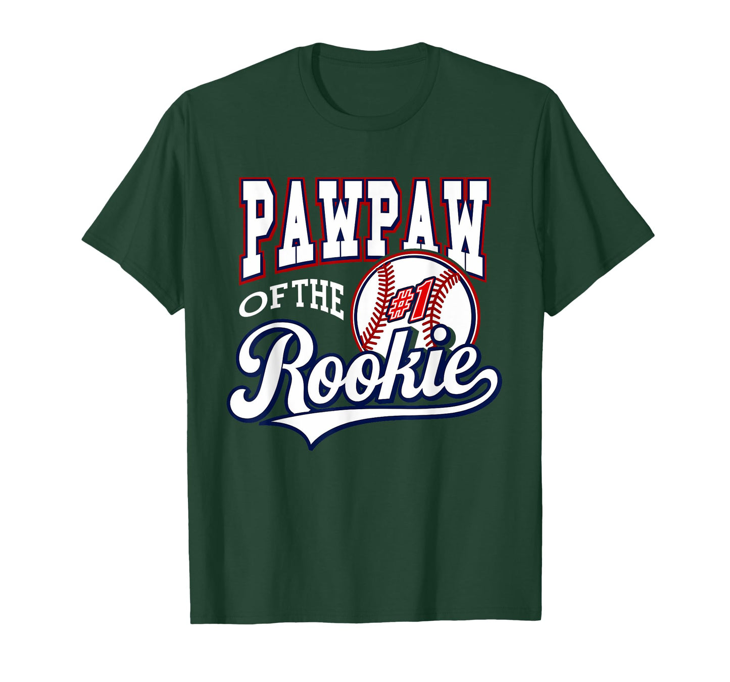 Retro Grandpa Pawpaw Of The Number 1 Rookie Baseball T-Shirt