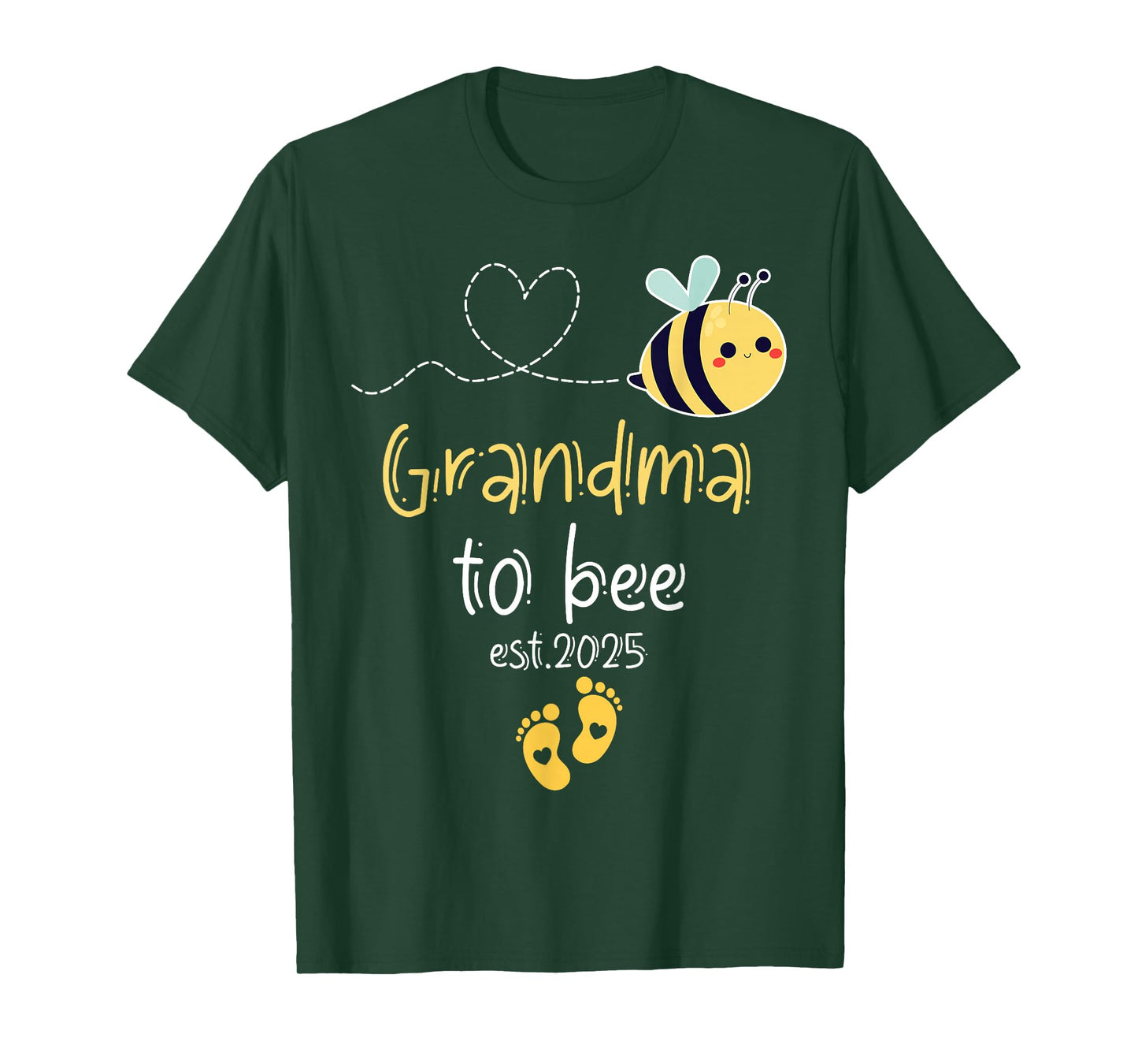 Cute Promoted To Grandma To Bee 2025 Family Pregnancy T-Shirt