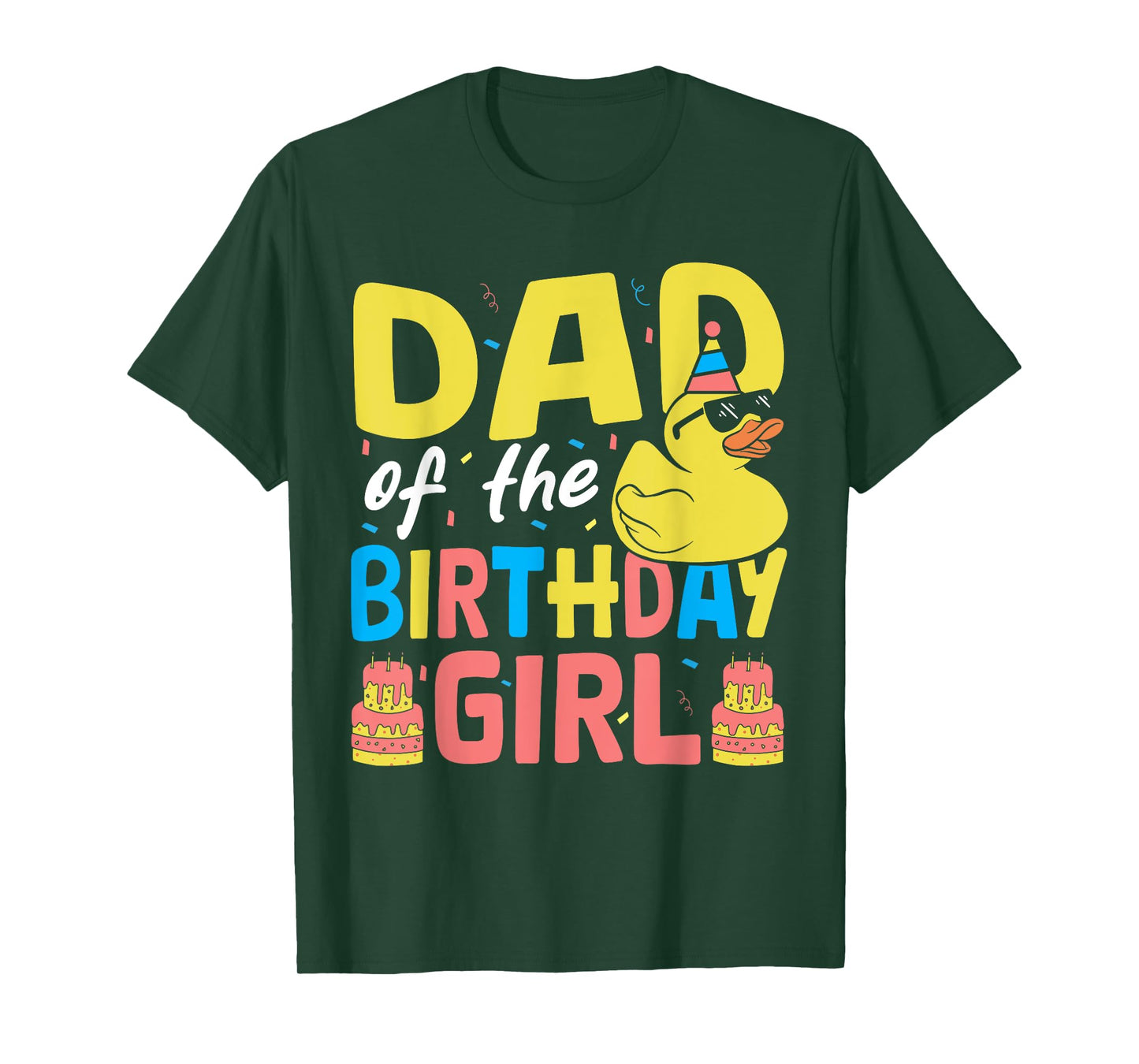 Dad Of The Birthday Girl Rubber Duck T-Shirt