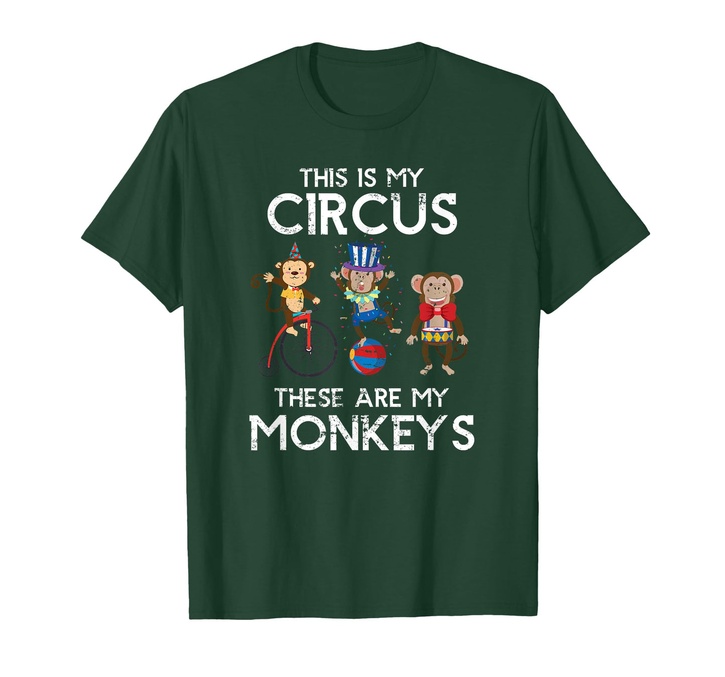 Zoo Keeper Animal Jungle Gift Monkey T-Shirt - Black - Small - Unisex-Adults - Short Sleeve - Cotton 60% Polyester 40%