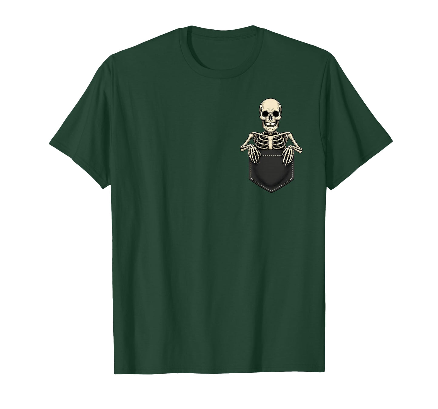Funny Skeleton in The Pocket Halloween Kids Teens Adults T-Shirt