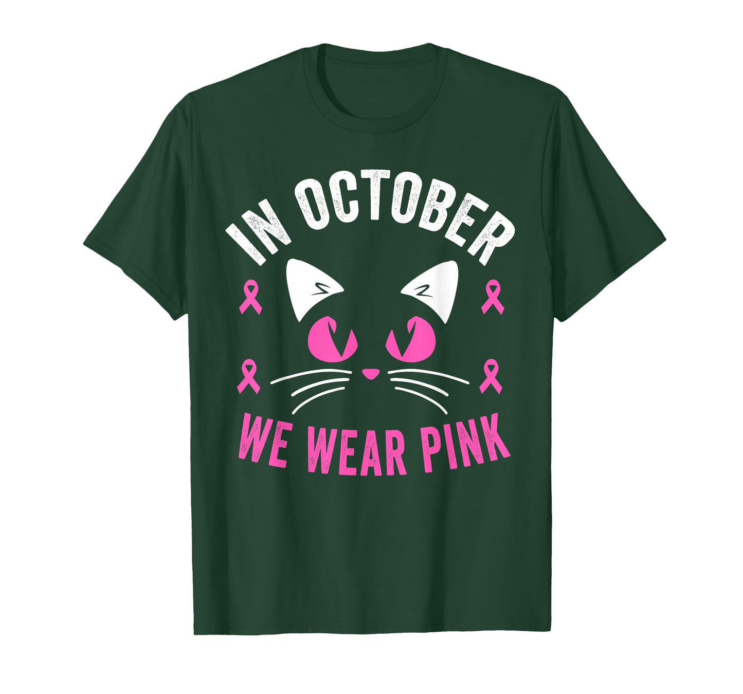 In October We Wear Pink Breast Cancer Awareness Kids Toddler T-Shirt