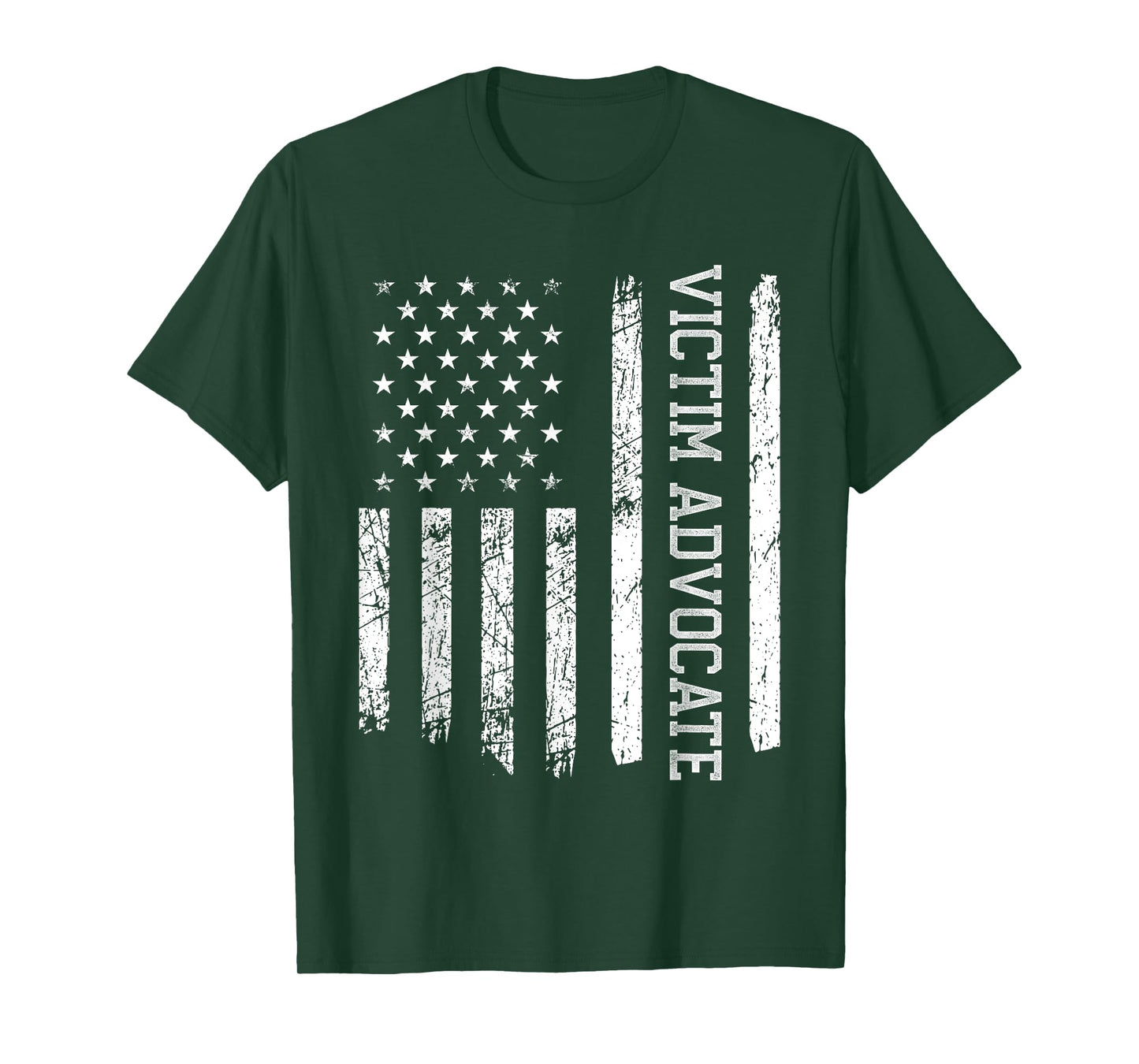 Victim Advocate American Flag Nurse Nursing Women Men T-Shirt
