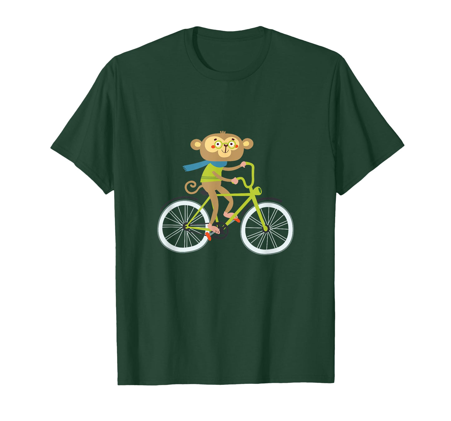 Monkey Animal Bike Bicycle Biking Biker Cyclist Cycling Gift T-Shirt