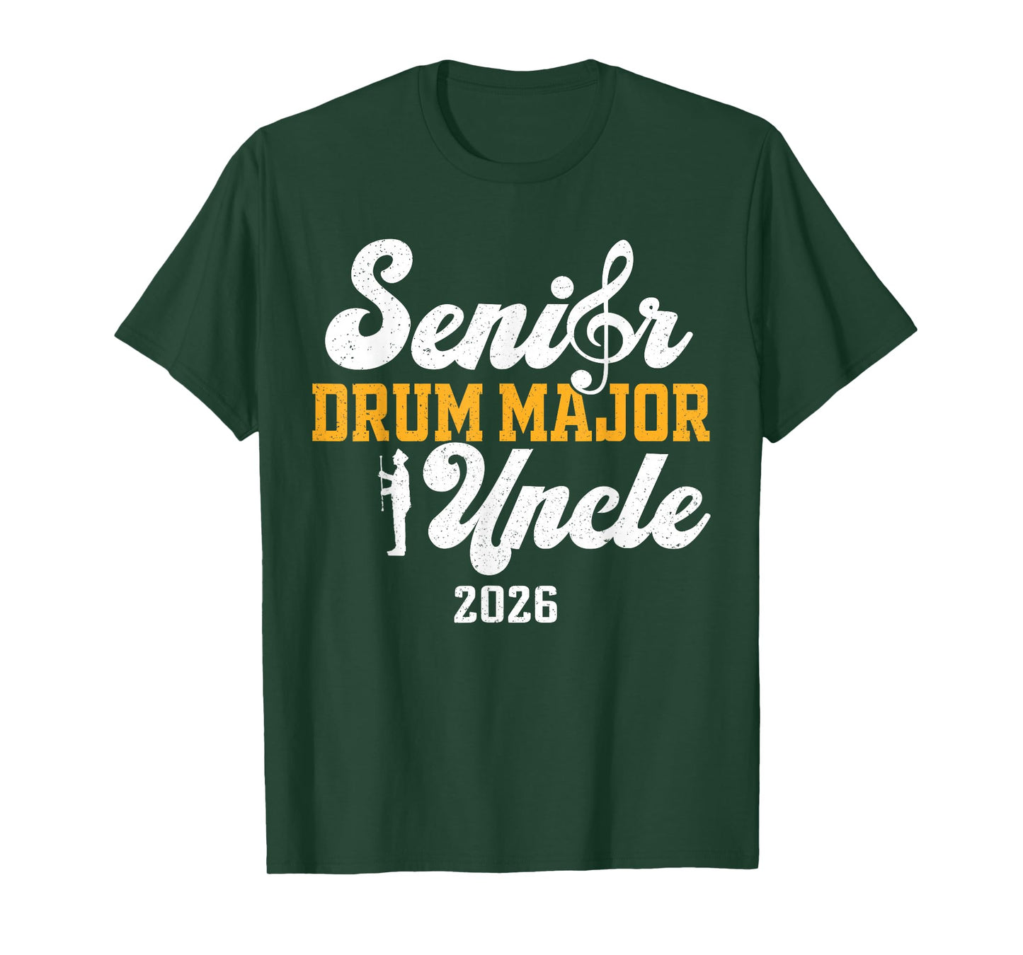 Senior Drum Major Uncle 2026 Graduation Matching Family T-Shirt