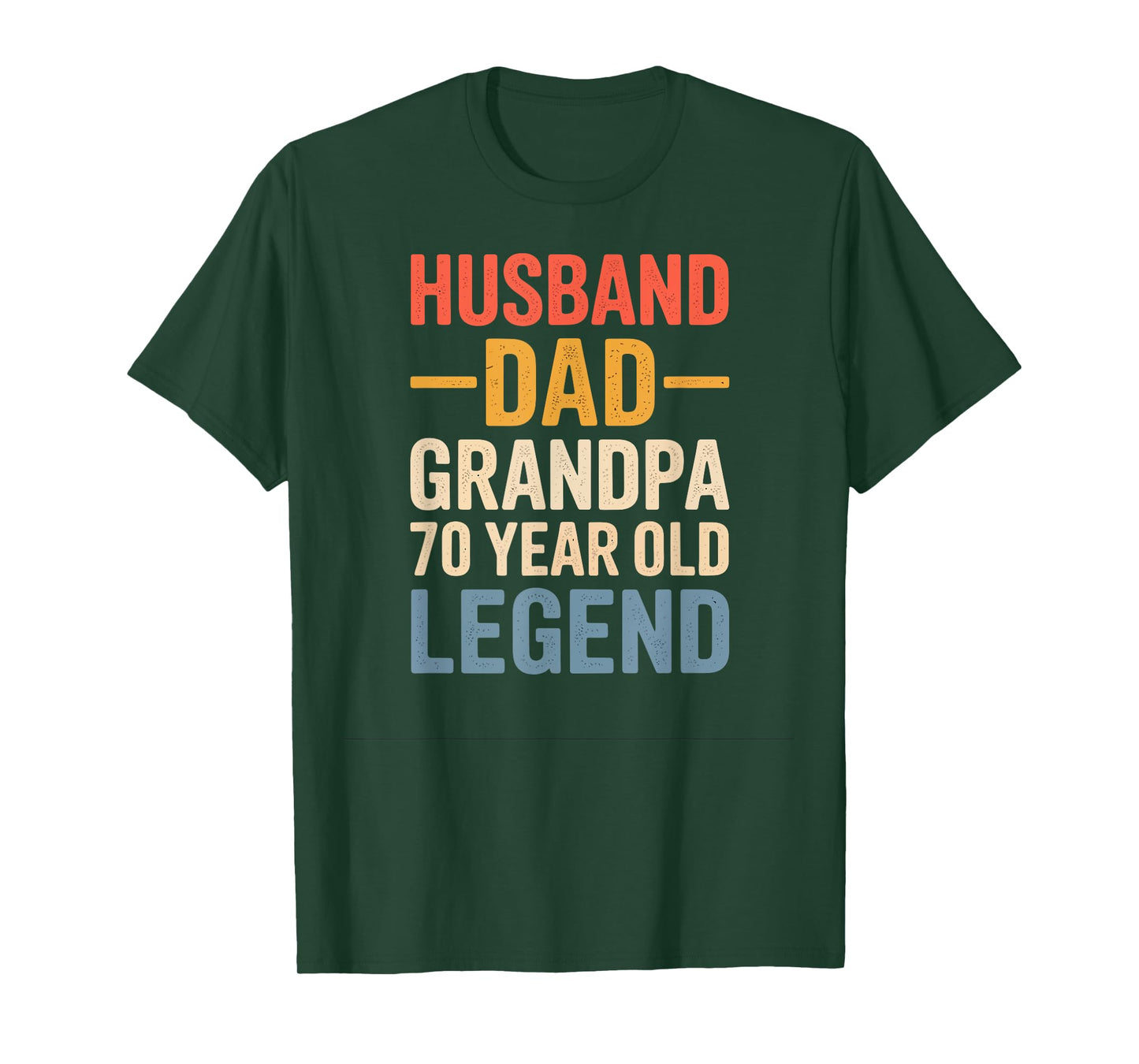 70 Year Old Legend Husband Dad Grandpa Birthday T-Shirt