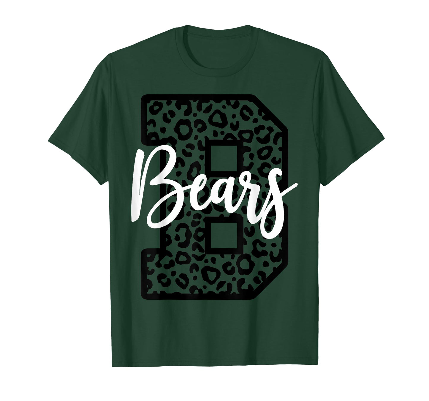 Bears School Spirit Mascot Leopard Cheer Fan Game Day T-Shirt