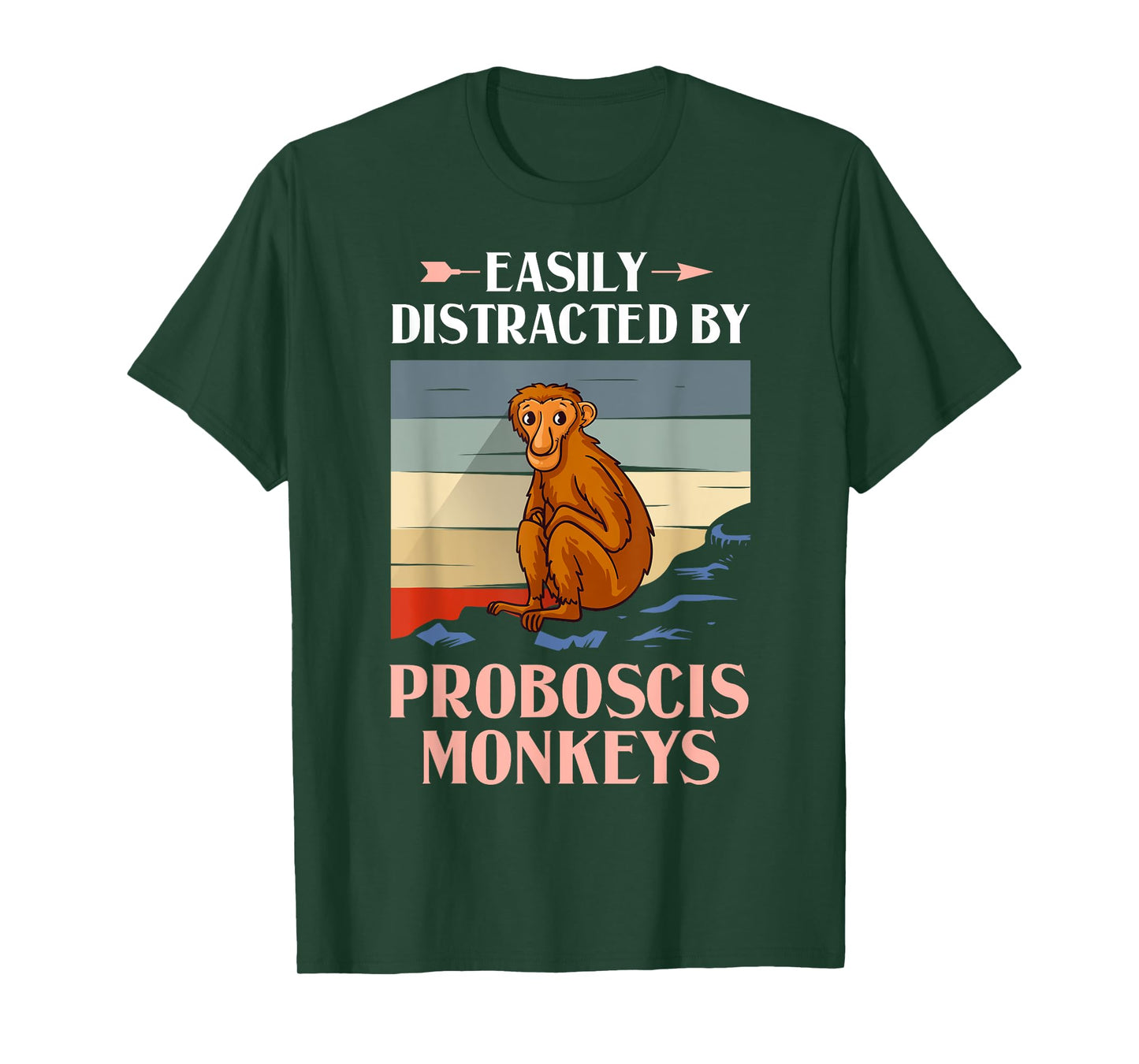 Proboscis Monkey Funny Long Nosed Monkeys T-Shirt