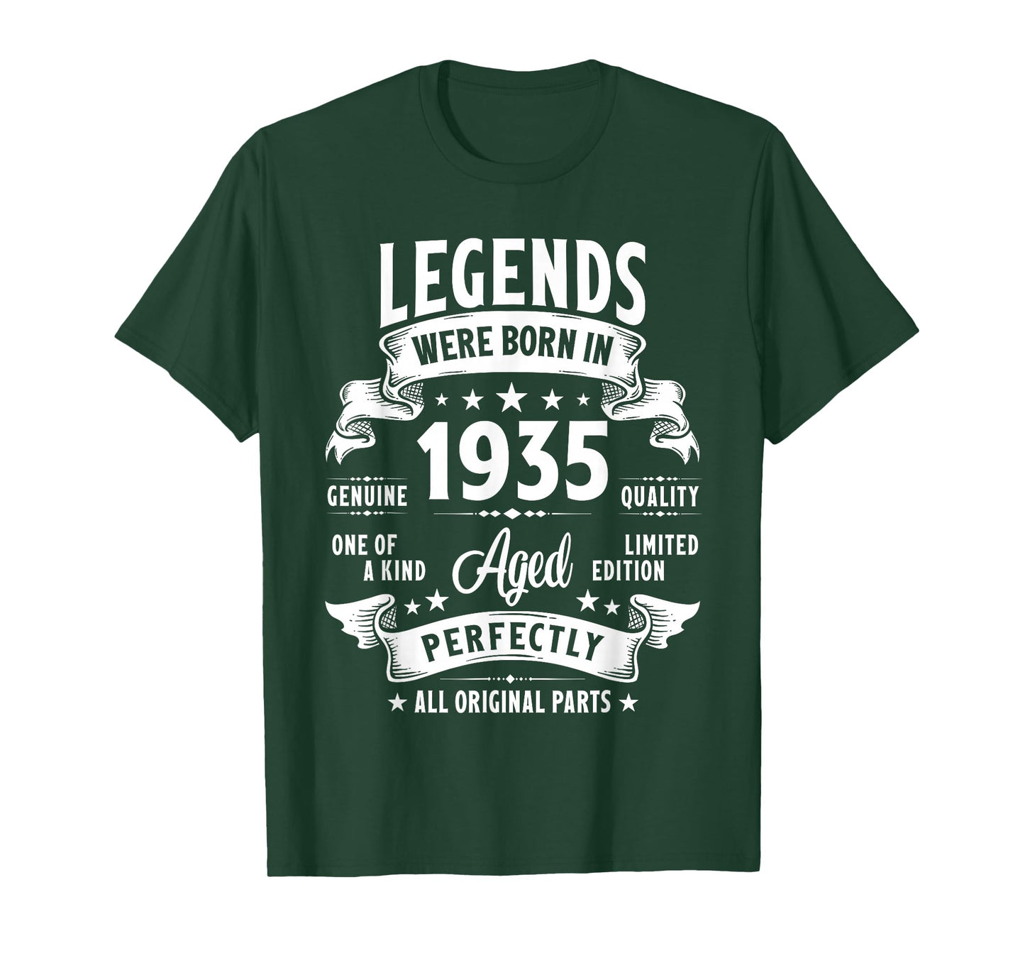 Vintage 1935 90 Year Old Gifts For Men Women 90th Birthday T-Shirt