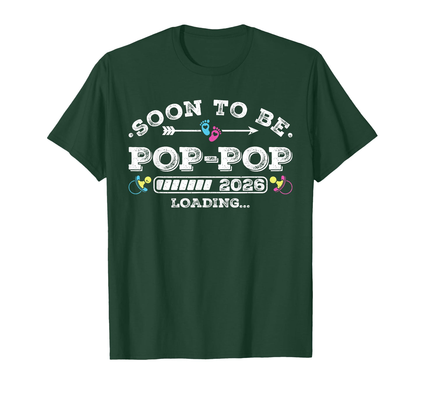 Soon to Be Pop-Pop 2026 Loading for Pregnancy Announcement T-Shirt