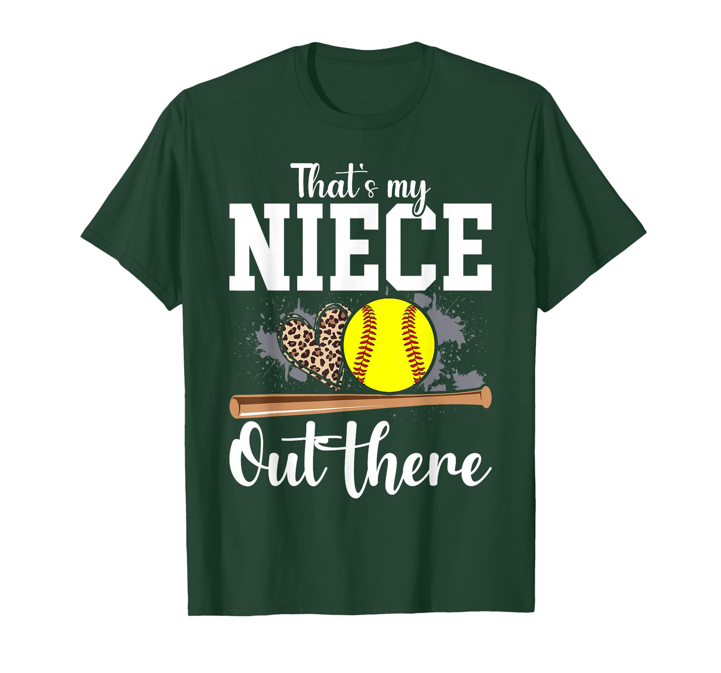 That's My Niece Out There Softball Auntie Uncle T-Shirt