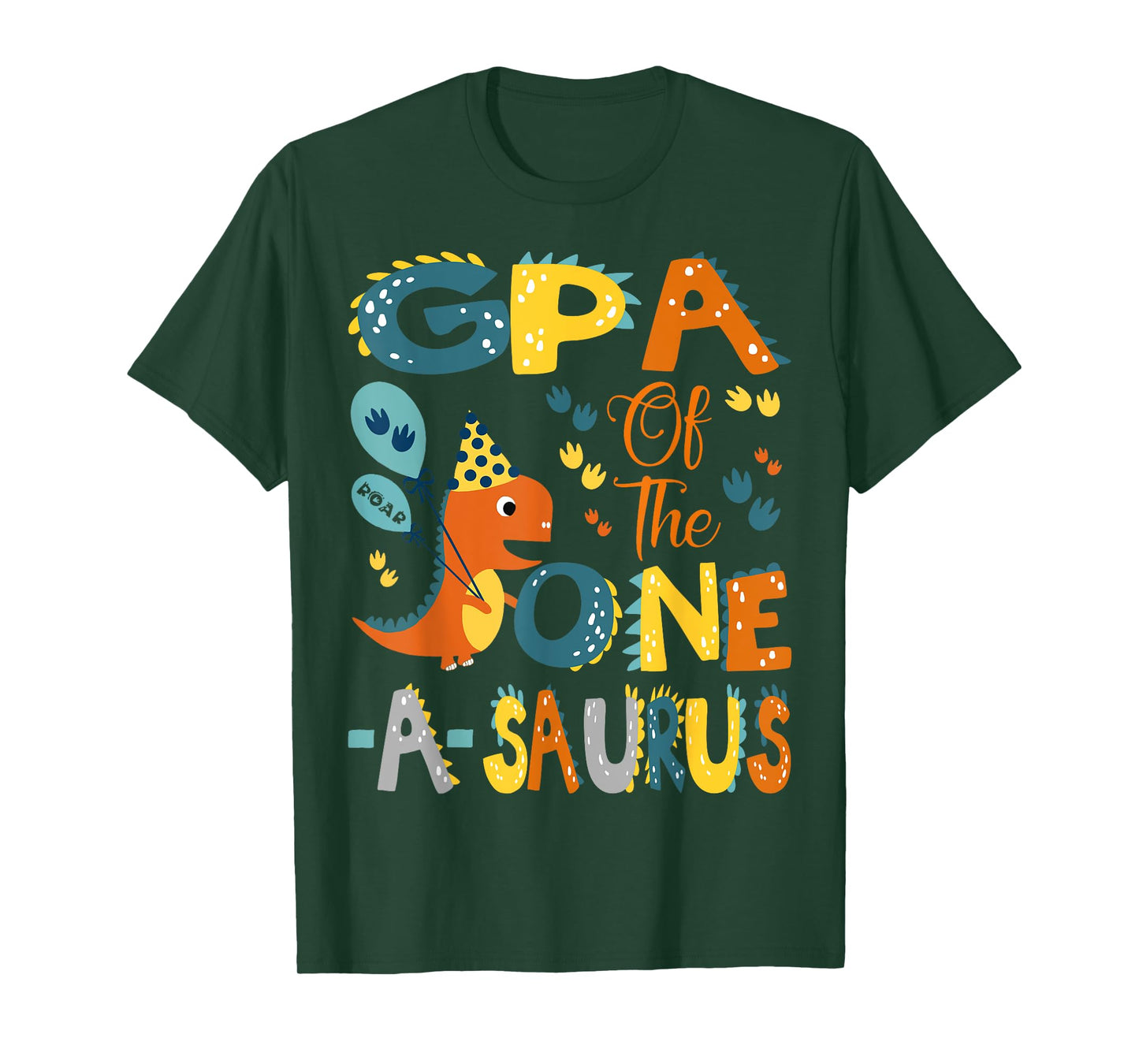 GPA Of The One-A-Saurus 1St Birthday Dinosaur Party T-Shirt
