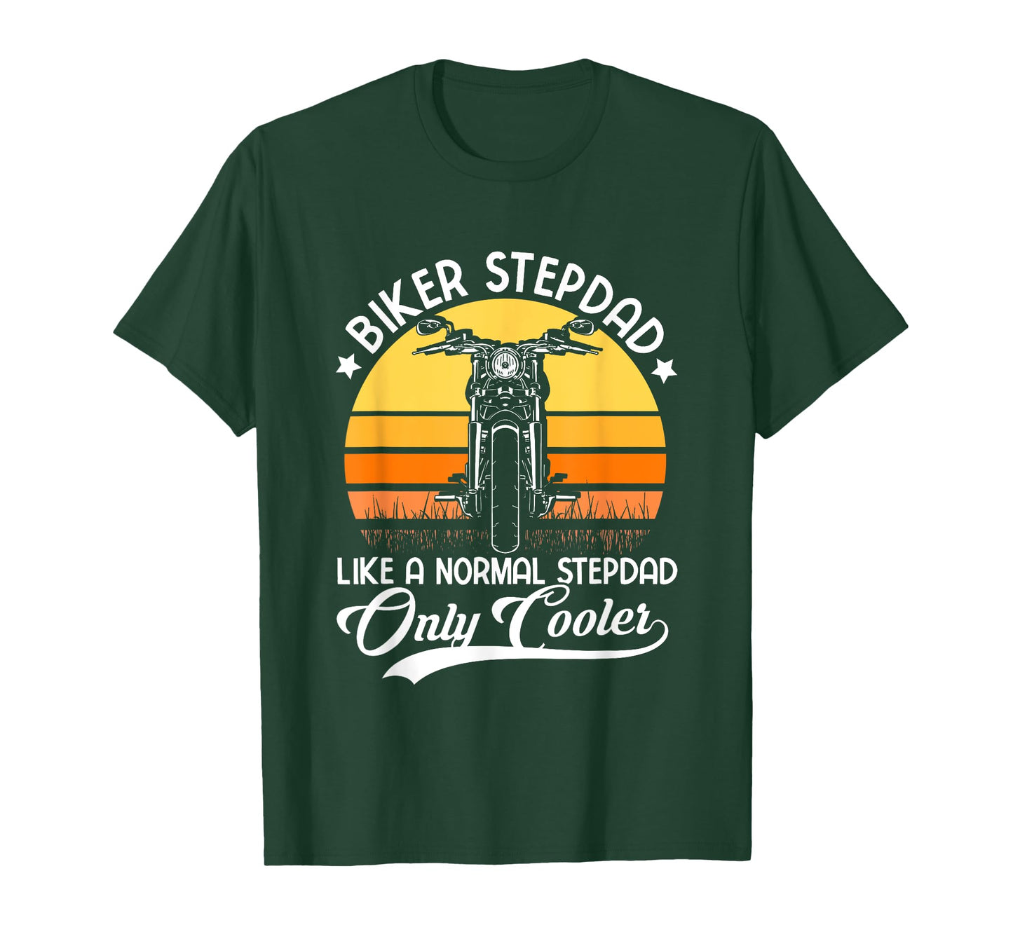 Biker Stepdad | Father's Day | Bonus Dad Stepfather T-Shirt
