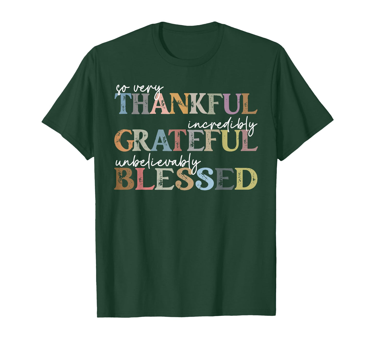 Thankful Grateful Blessed Thanksgiving Autumn Fall Y'all T-Shirt