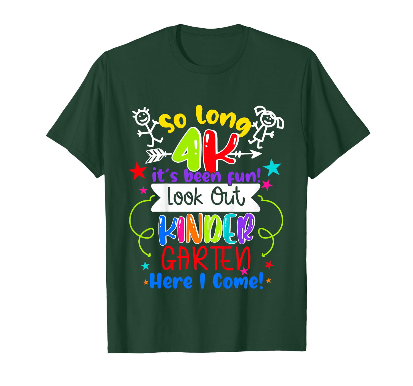 So Long 4K Graduation Kindergarten Here I Come 2025 T-Shirt