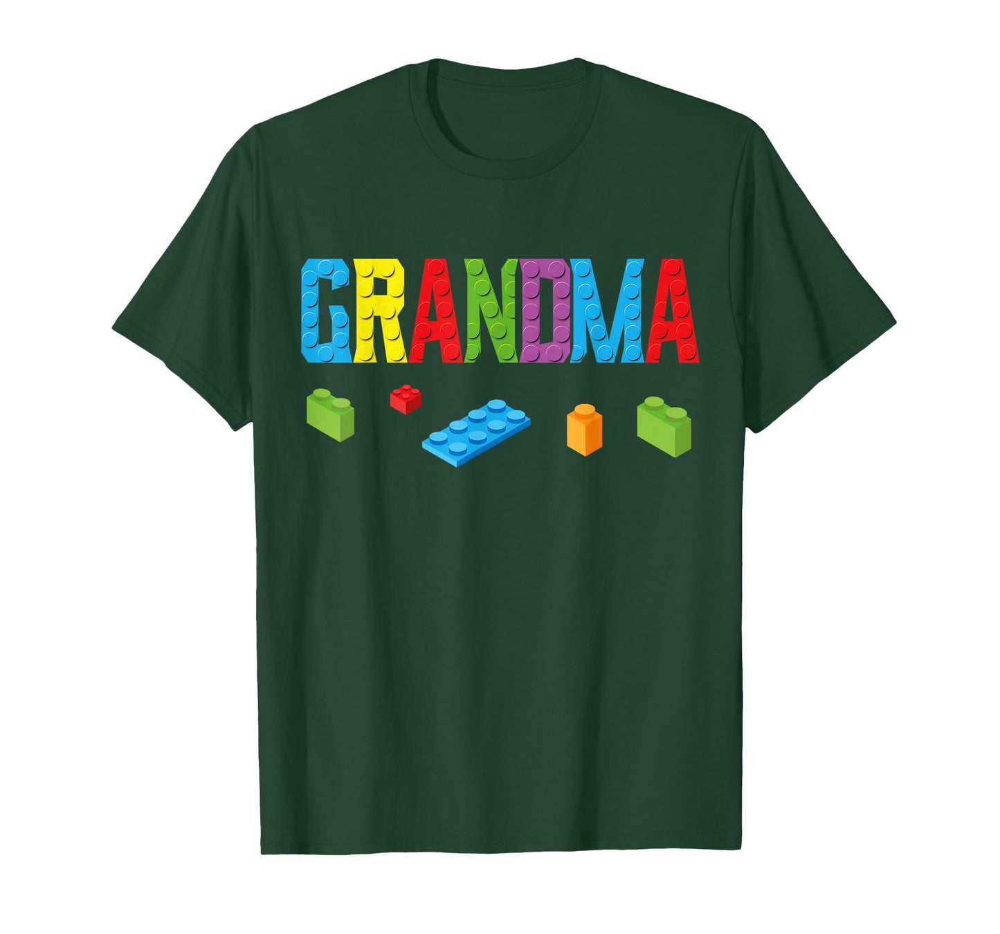 Grandma Master Builder Building Bricks Blocks Family Set T-Shirt