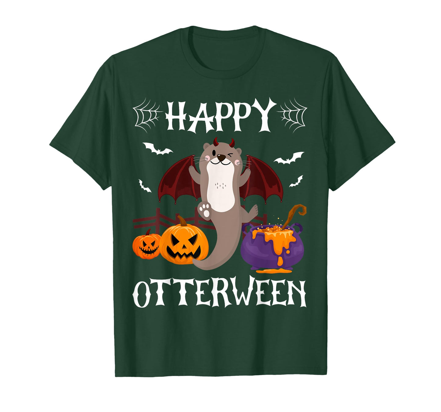 Happy Otterween Halloween Otter Lover Funny T-Shirt