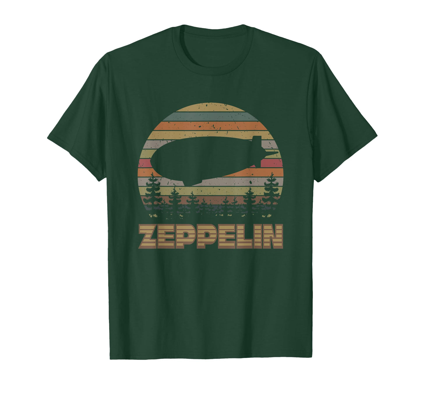 Vintage Zeppelin Funny Sunset Airship Pilot Dirigible Lovers T-Shirt