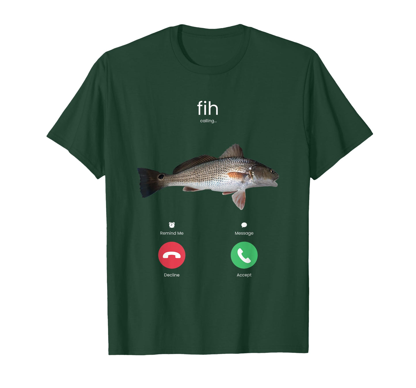 Fishing is Calling Shirt Decline Accept Funny Gift Tee T-Shirt