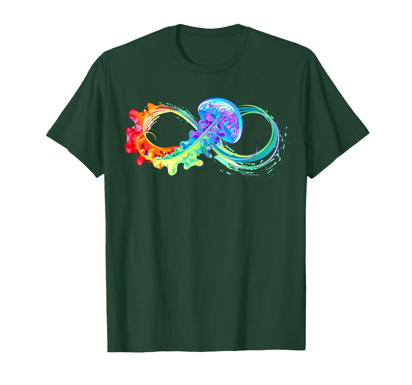 Watercolor Infinity Autistic Pride ASD Autism Awareness T-Shirt