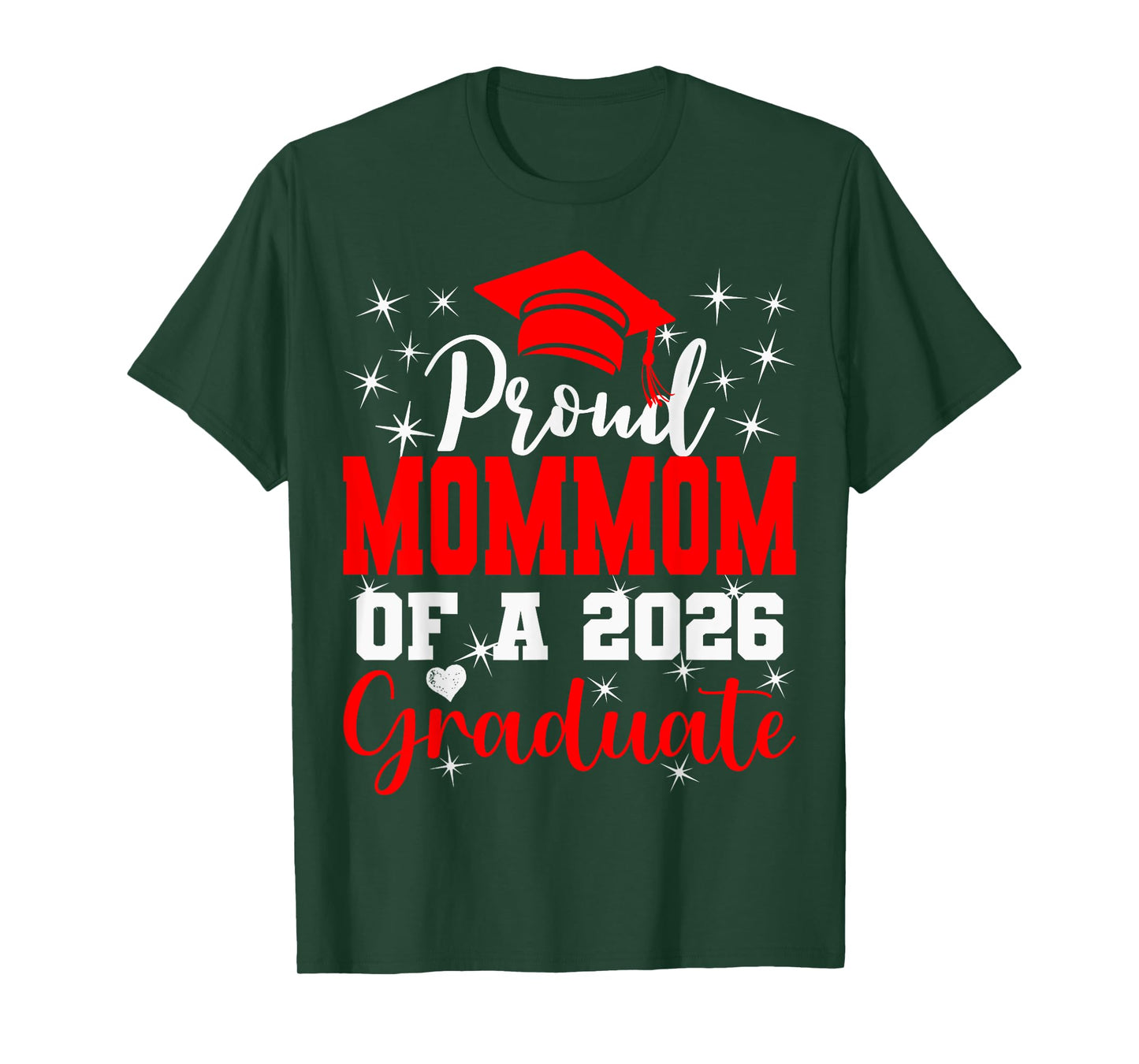 Super Proud Mommom of 2026 Graduate Senior Graduation Family T-Shirt