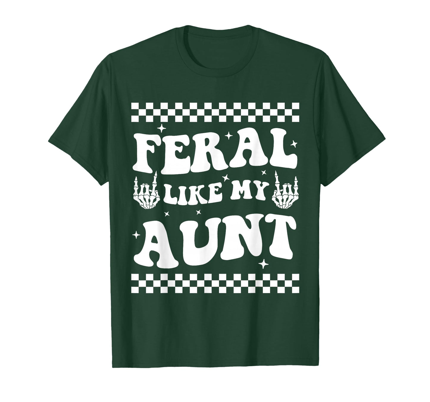 Funny Feral Nephew Niece Auntie Boho Feral Like My Aunt T-Shirt