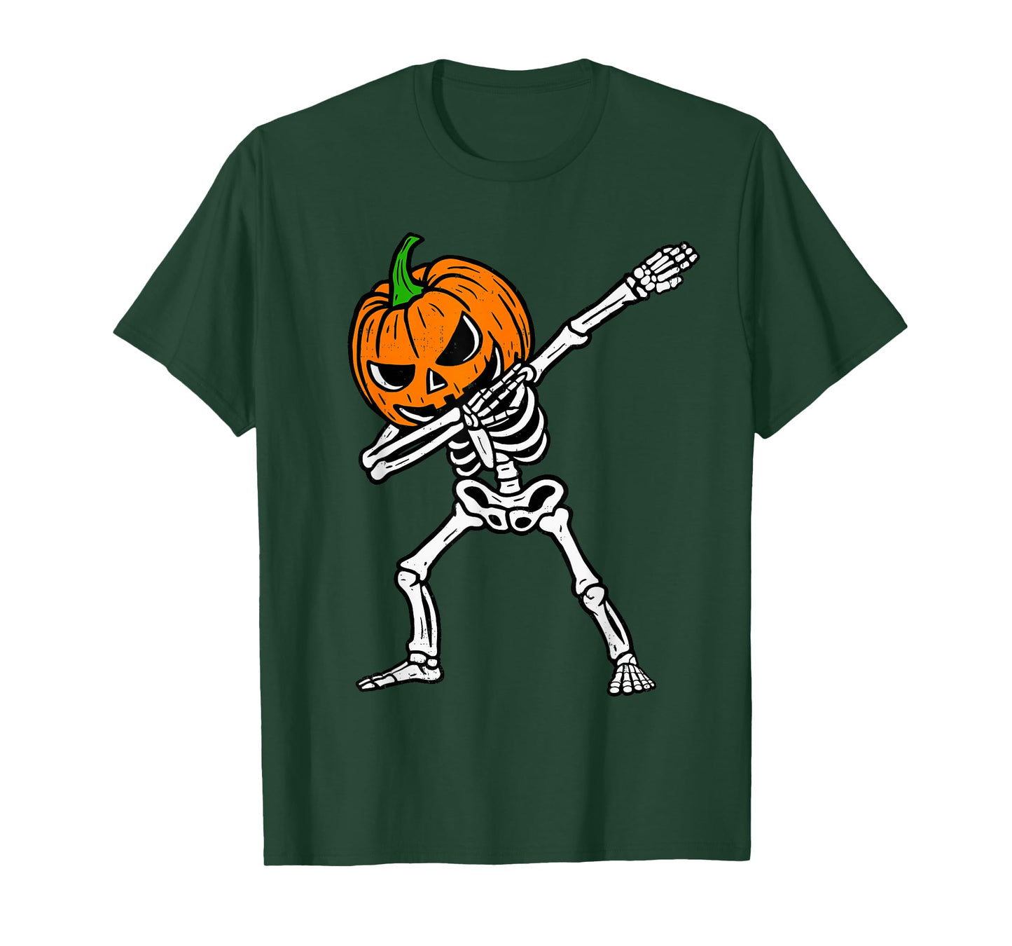 Dabbing Skeleton Pumpkin Halloween Costume Boys Teens Kids T-Shirt