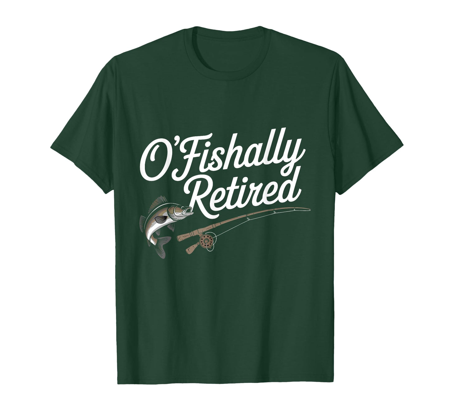 Ofishally Retired Fishing Retirement For Men Dad Fisherman T-Shirt