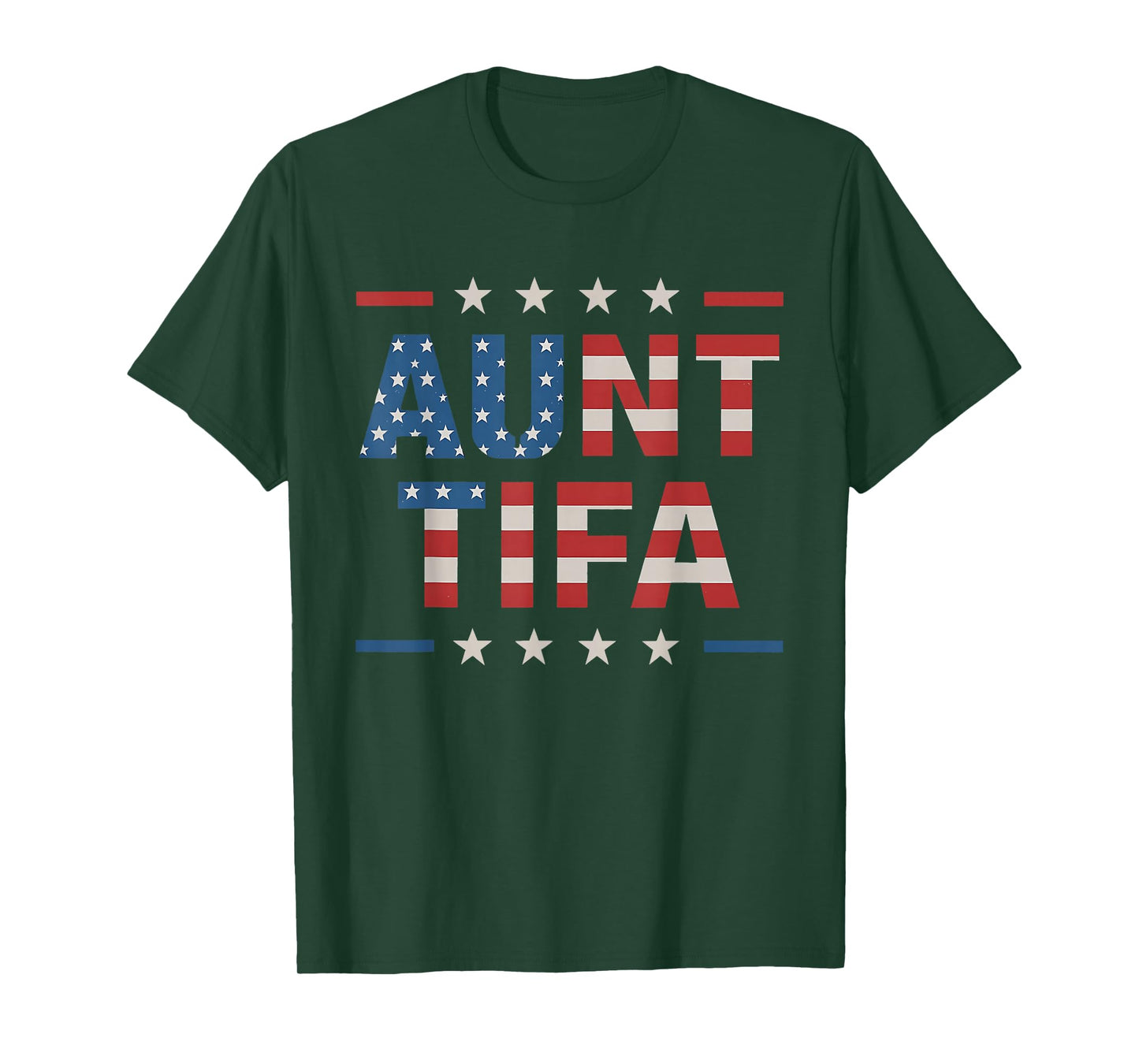 Aunt Tifa American Flag T-Shirt