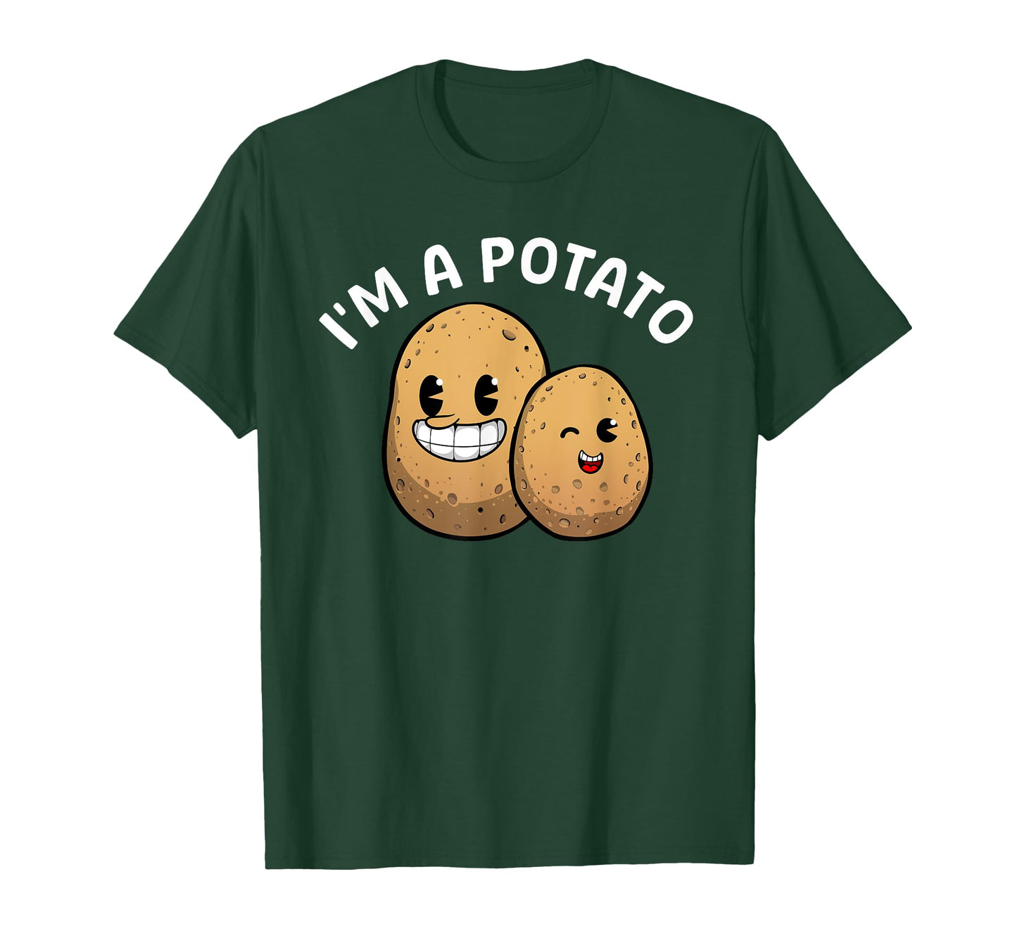 Best Potato Gift Potato Themed Accessories & Stuff Unisex Adults Kids Potato Lover T-Shirt Black Small Classic Fit Modern Classic Cartoon Potato T-Shirt