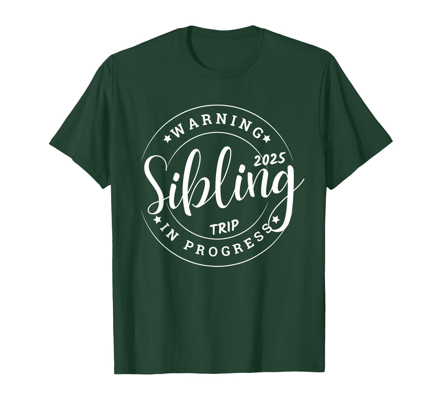 Funny Sibling Trip 2025 Family Matching Girls Sister Brother T-Shirt