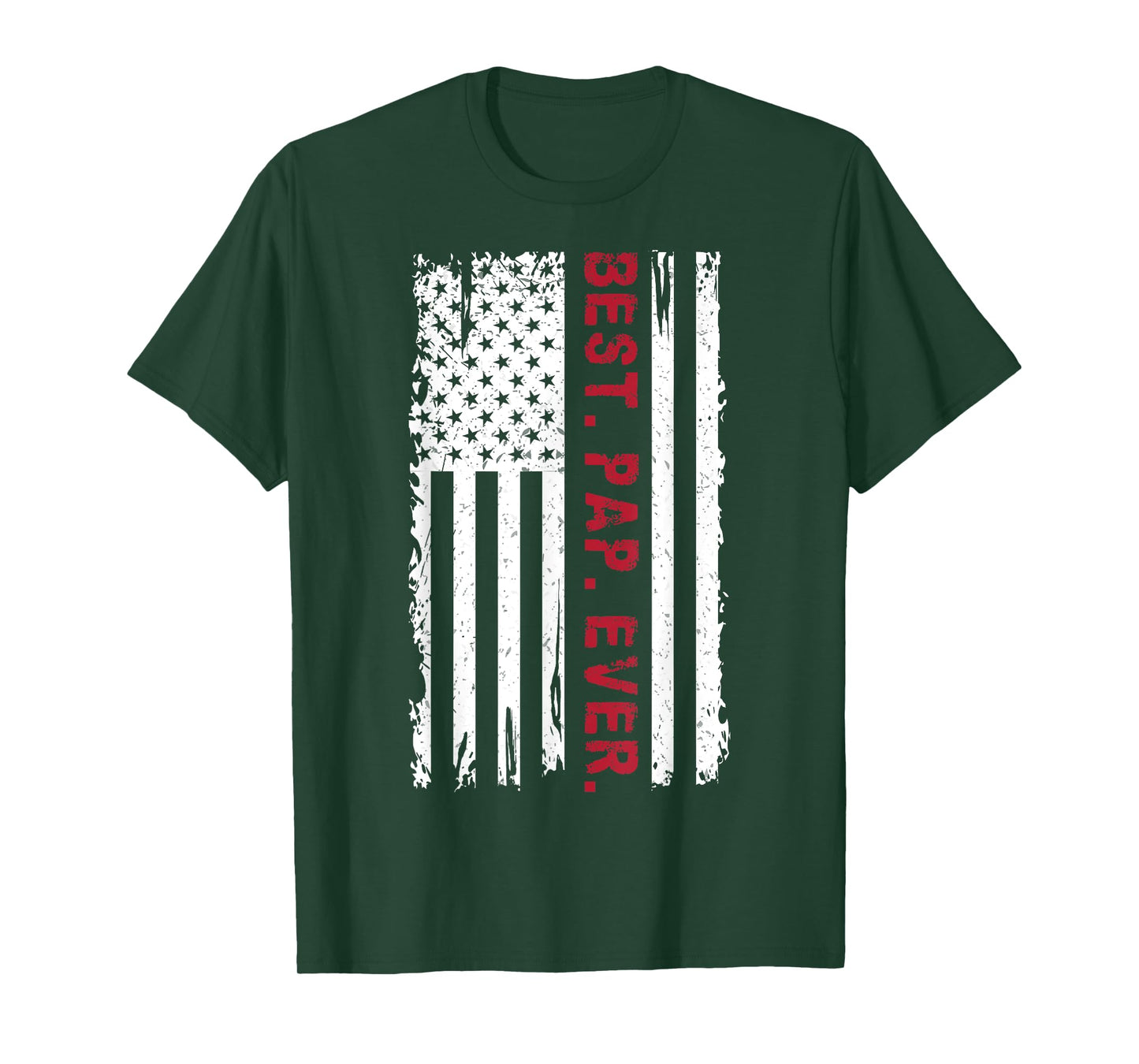US Flag Best Pap Ever Father's Day Tee Daddy Grandpa Vintage T-Shirt